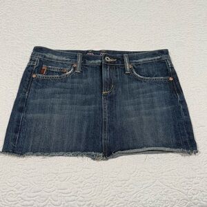 Miss Me Distressed Denim Mini Skirt